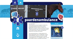 Desktop Screenshot of paardenambulance.be